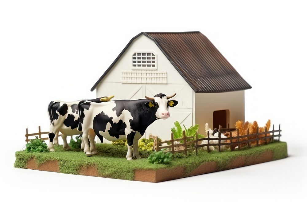 Farm cow livestock outdoors. AI generated Image by rawpixel.
