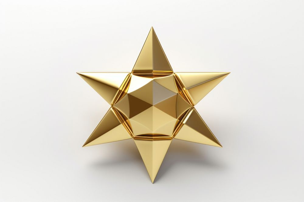 A david star gold symbol simplicity. AI generated Image by rawpixel.