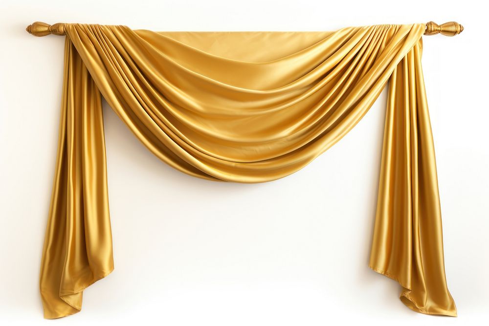 Curtain gold white background architecture. AI generated Image by rawpixel.