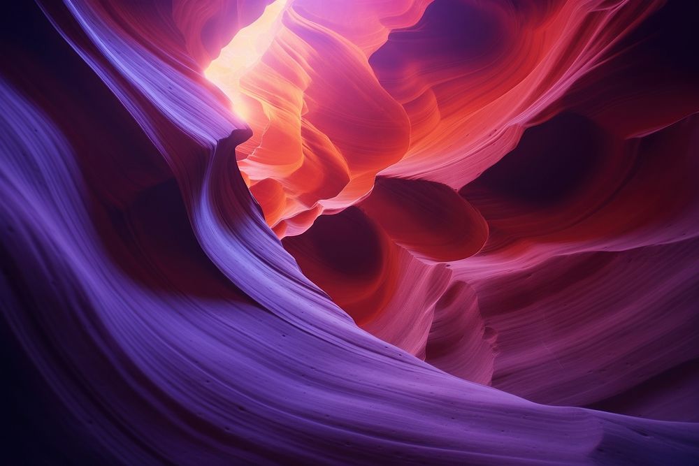 The spire of antelope slot canyon with the stars at night backgrounds nature tranquility. AI generated Image by rawpixel.