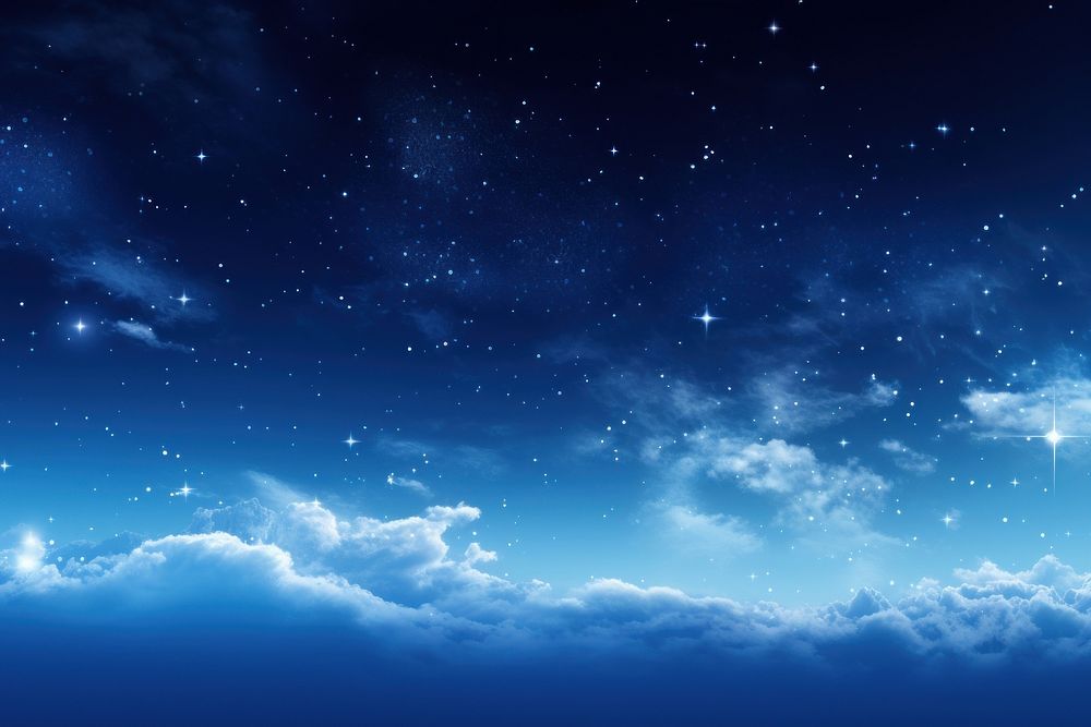 The starry sky with milky way backgrounds outdoors nature. AI generated Image by rawpixel.