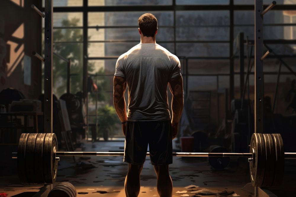 Weightlifter gym deadlift sports. AI generated Image by rawpixel.