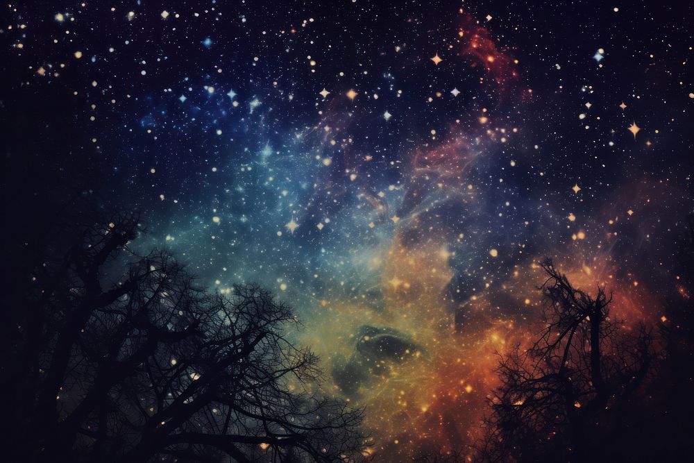 A starry night backgrounds astronomy universe. AI generated Image by rawpixel.