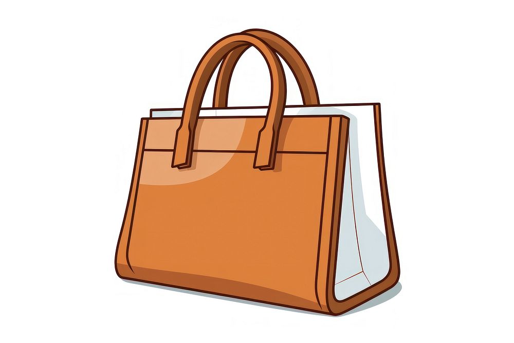 A shpping bag handbag cartoon purse. AI generated Image by rawpixel.