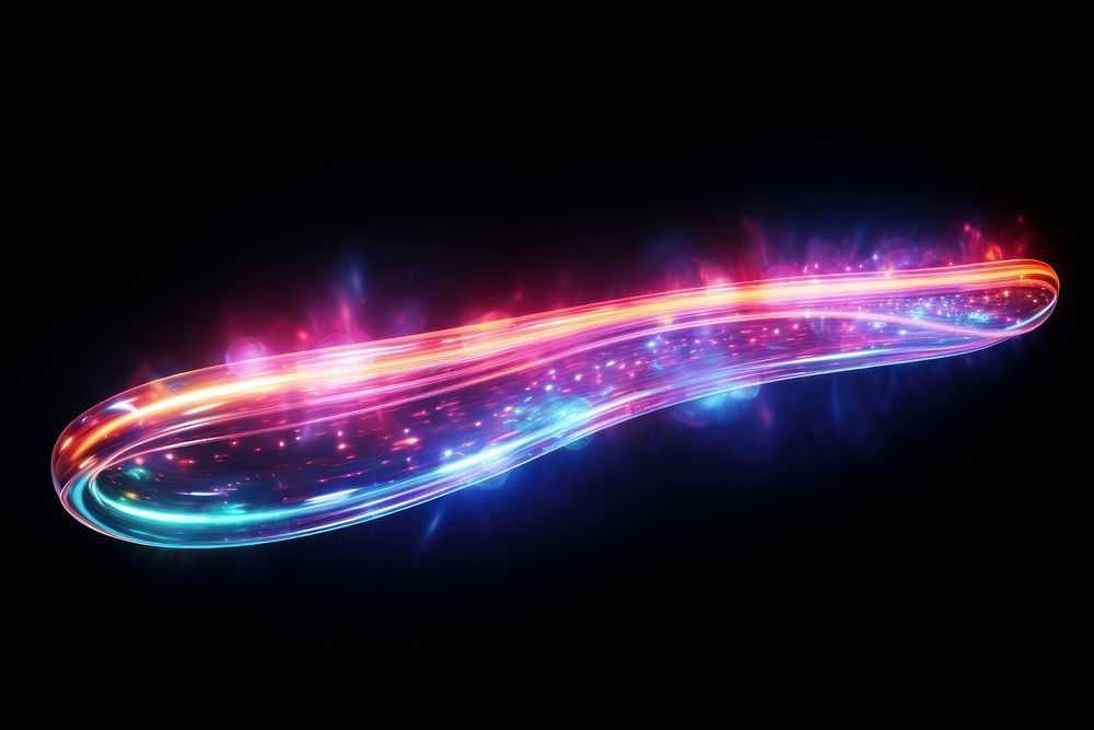 Oval light speed neon. AI generated Image by rawpixel.