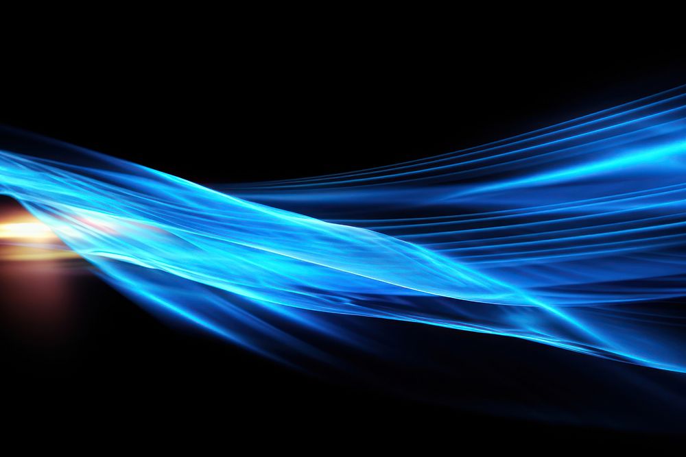 Blue light backgrounds speed. AI generated Image by rawpixel.