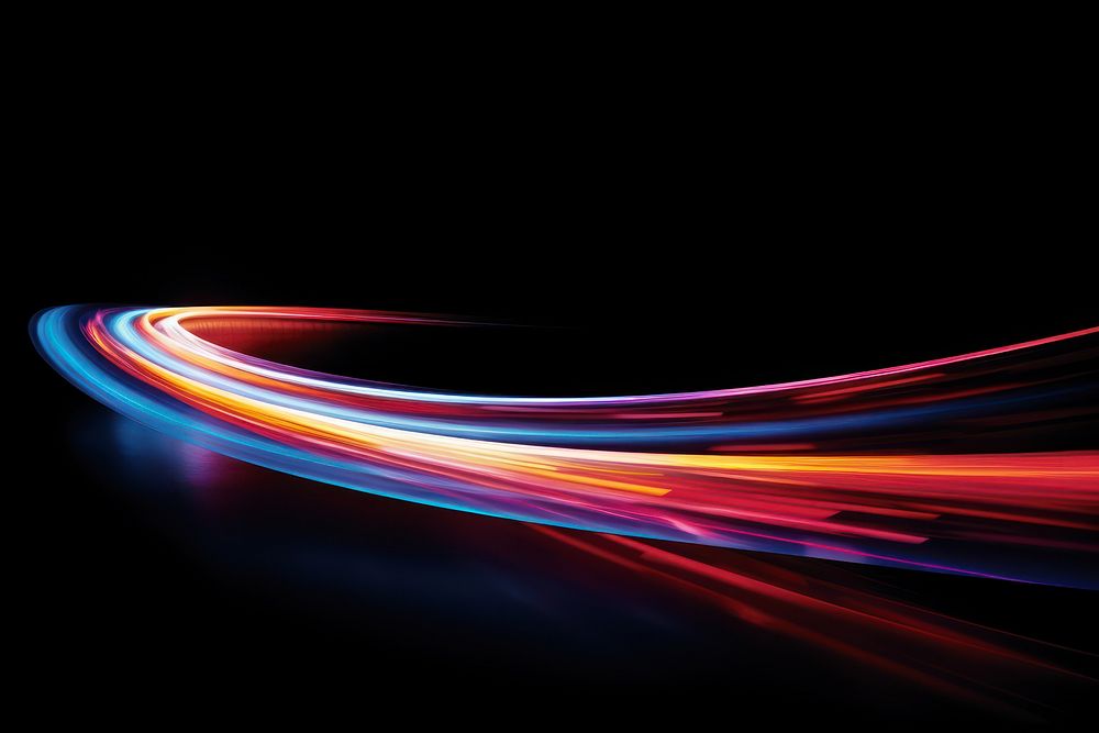 Curve light lighting speed. AI generated Image by rawpixel.