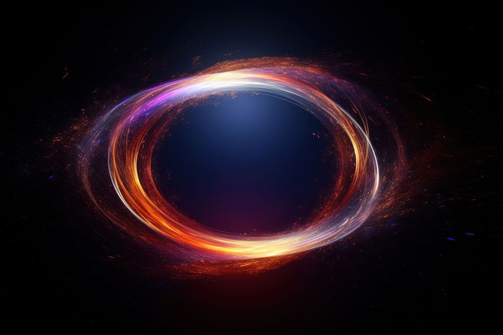 Circle astronomy universe light. AI generated Image by rawpixel.