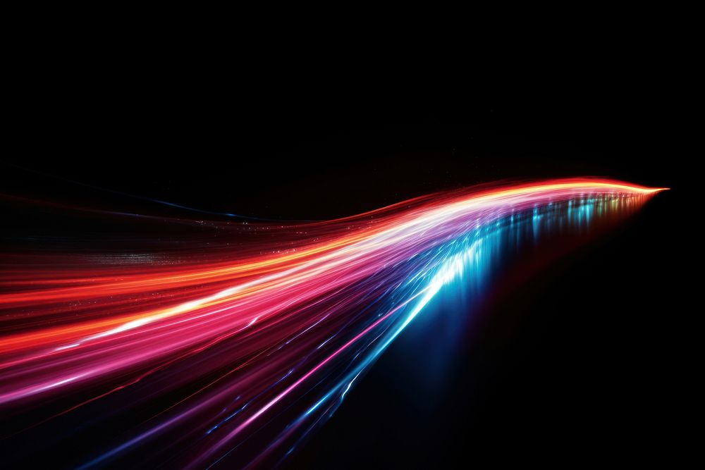 Street light speed night. AI generated Image by rawpixel.