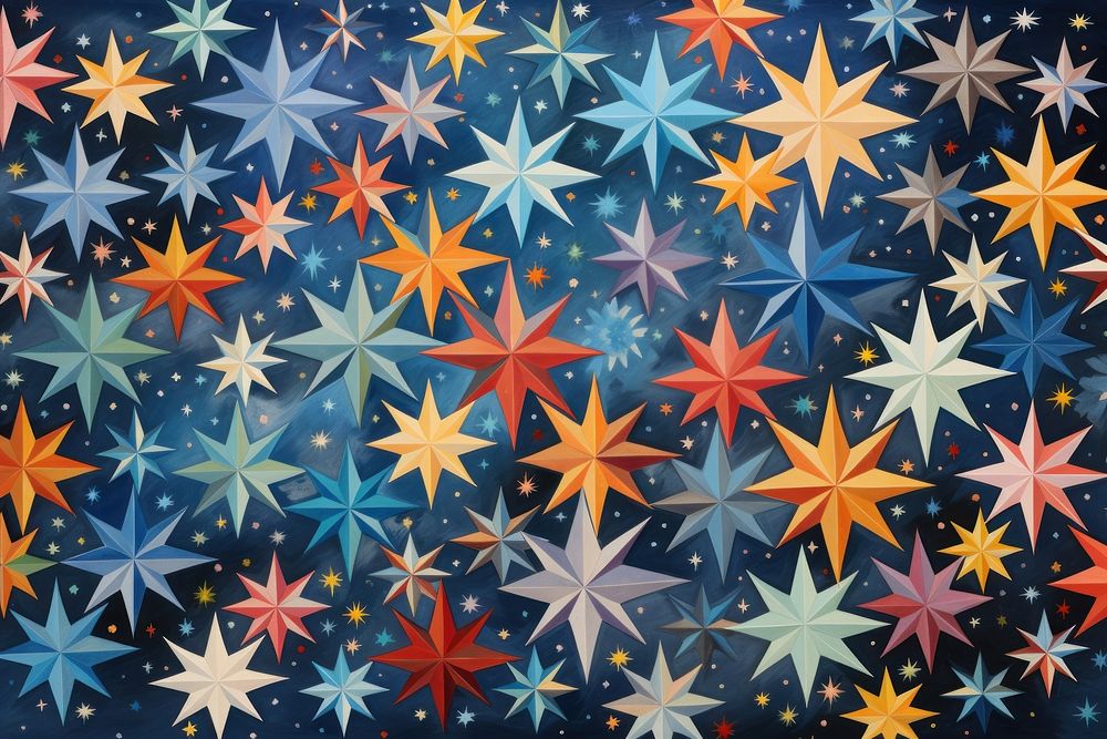 Star patterns backgrounds kaleidoscope creativity. AI generated Image by rawpixel.