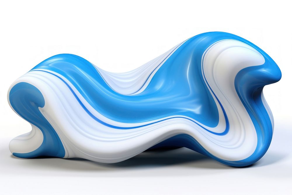 Fluid shape blue white background creativity. AI generated Image by rawpixel.
