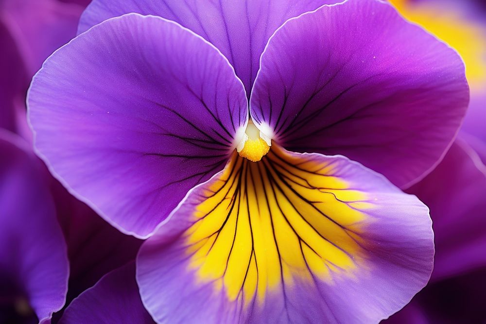 Pansy flower backgrounds blossom. AI generated Image by rawpixel.