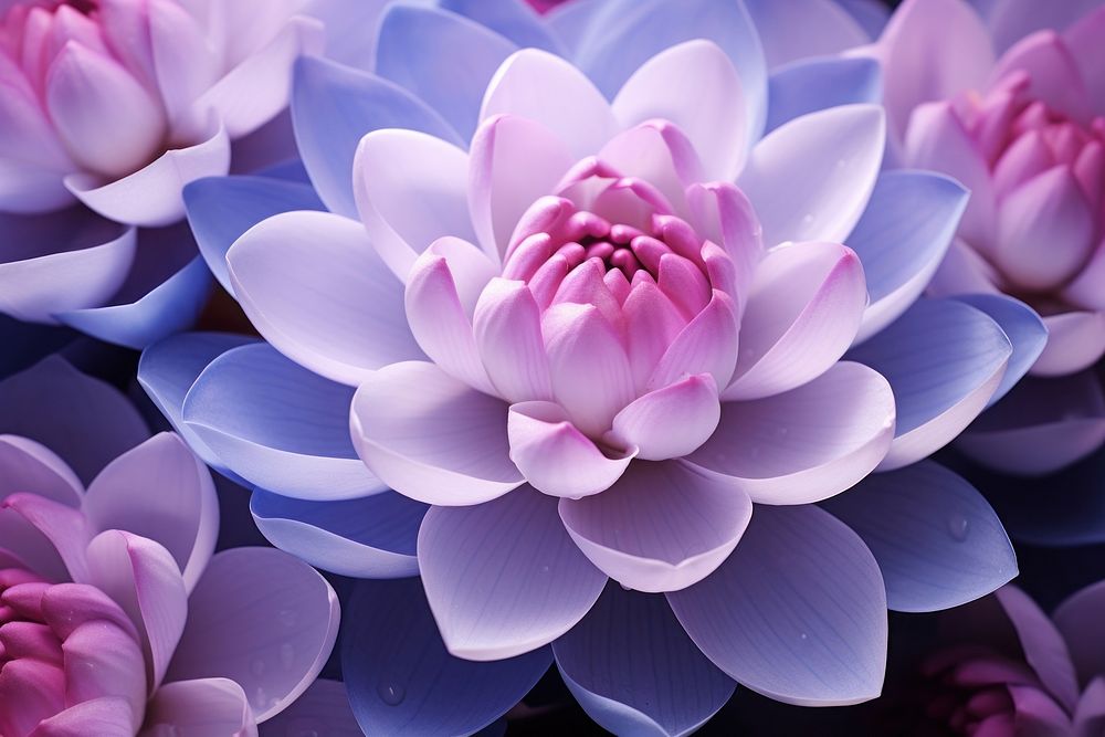 Lotus blossom flower dahlia. AI generated Image by rawpixel.