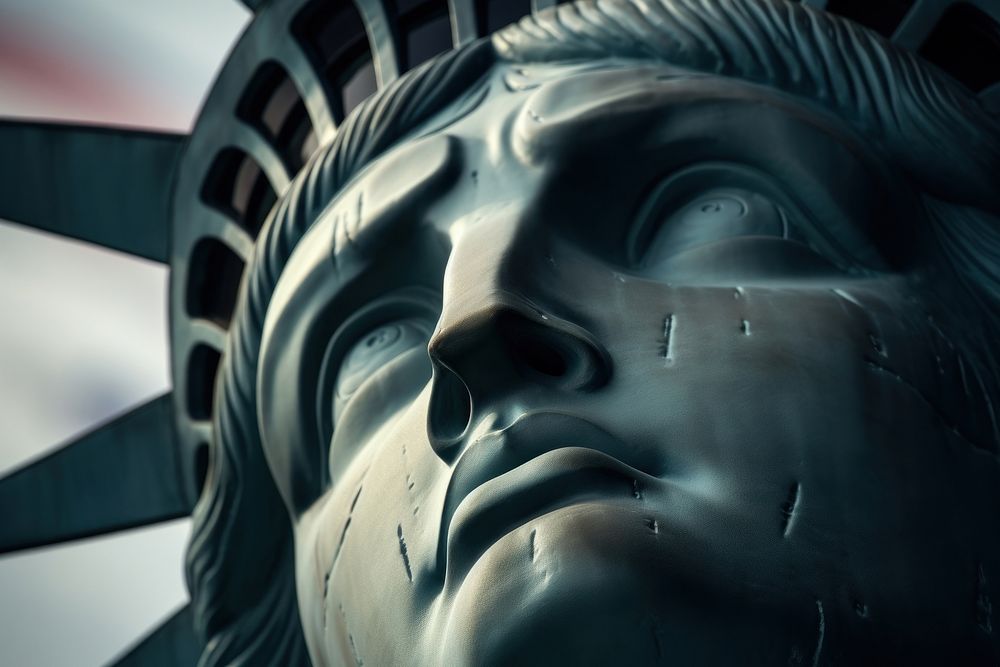 The statue of liberty sculpture art representation. AI generated Image by rawpixel.