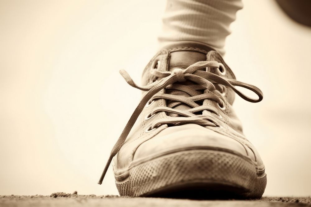 Close up of yoga footwear shoe monochrome. AI generated Image by rawpixel.
