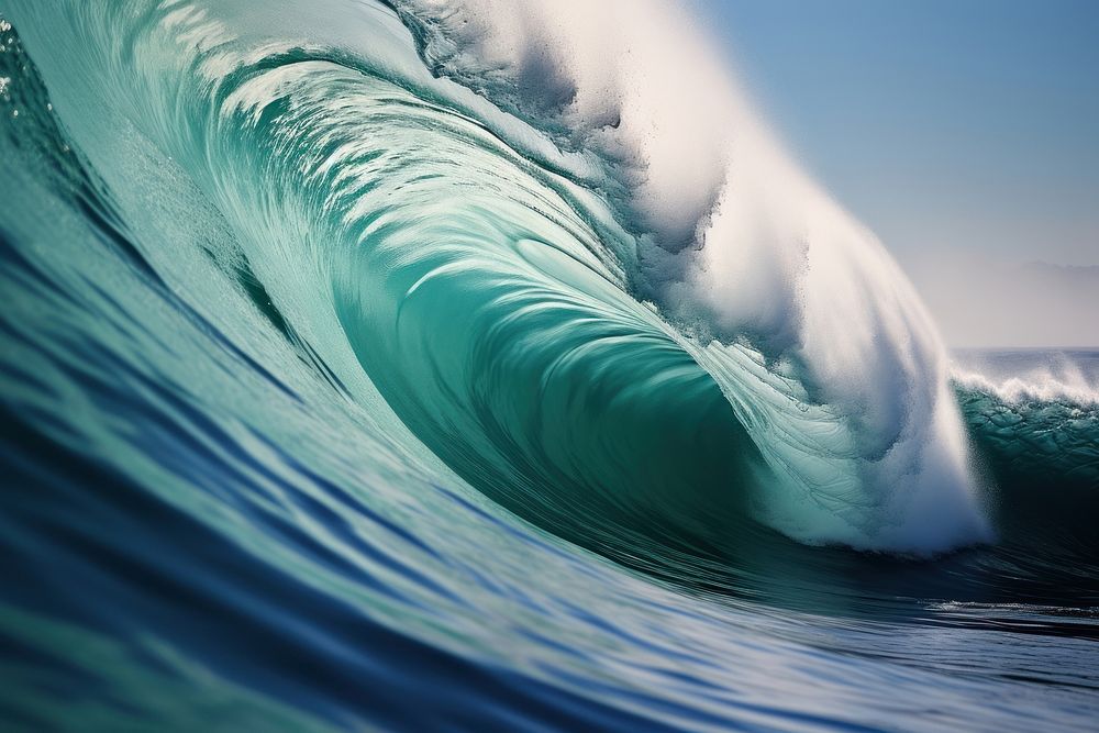 Ocean wave outdoors nature sports. AI generated Image by rawpixel.