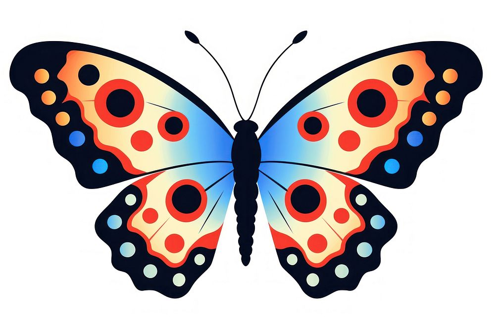 Isolated butterfly cartoon animal insect. AI generated Image by rawpixel.