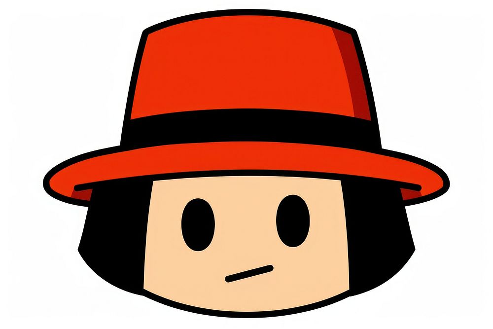 Isolated hat cartoon red representation. AI generated Image by rawpixel.