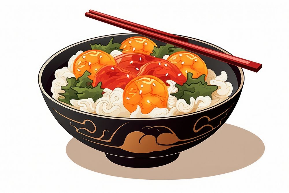 Isolated ramen chopsticks food meal. AI generated Image by rawpixel.