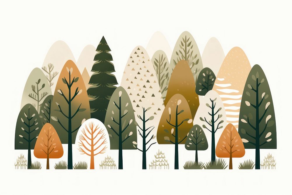 Forest backgrounds outdoors cartoon. AI generated Image by rawpixel.