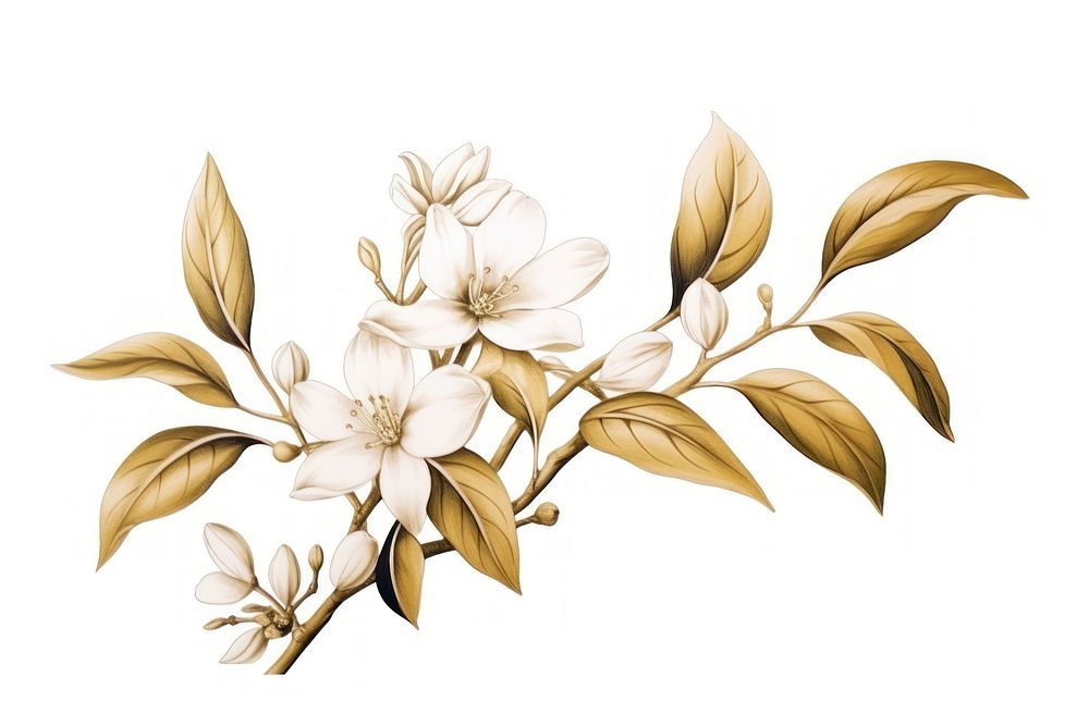 Coffee plant blossom flower white. AI generated Image by rawpixel.