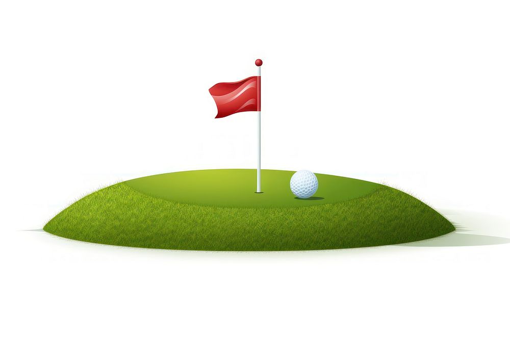Golf ball sports flag golf. AI generated Image by rawpixel.