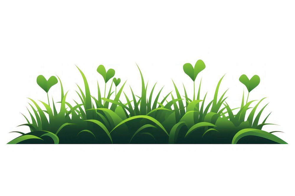 Grass boarder outdoors plant green. AI generated Image by rawpixel.