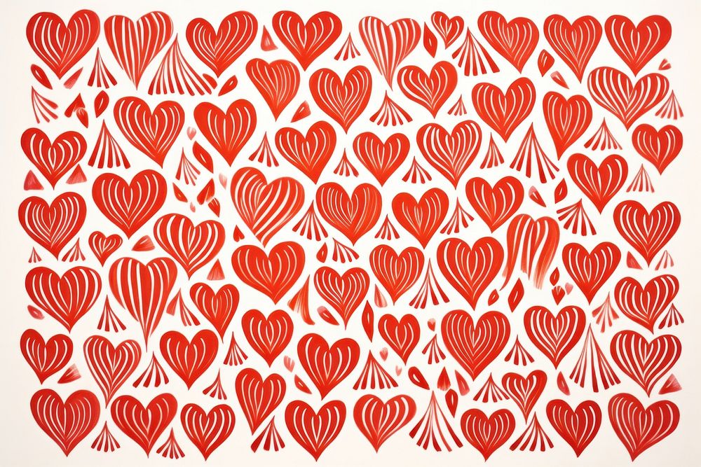 Heart waves pattern line backgrounds. AI generated Image by rawpixel.