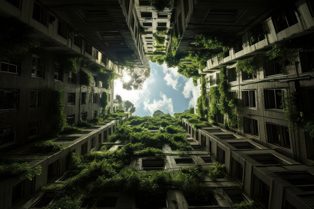 Environment architecture building outdoors. AI generated Image by rawpixel.