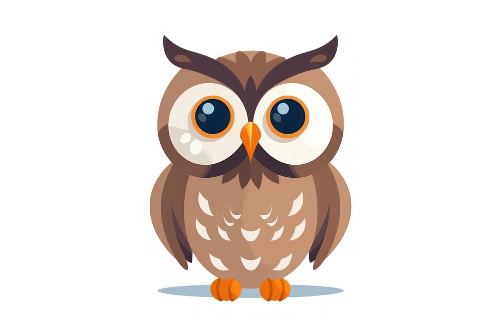Owl cartoon animal nature. AI generated Image by rawpixel.