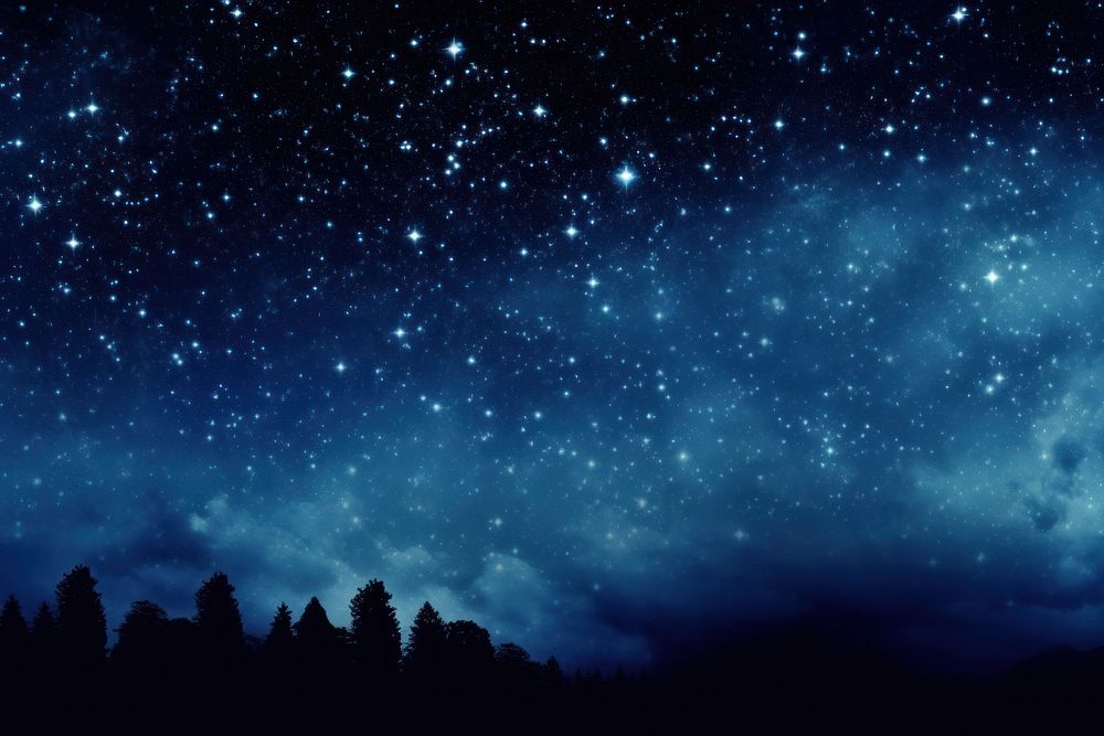 Pale colors starry night sky backgrounds astronomy outdoors. AI generated Image by rawpixel.