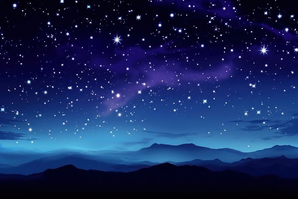 Pastel colors starry night sky backgrounds outdoors nature. AI generated Image by rawpixel.