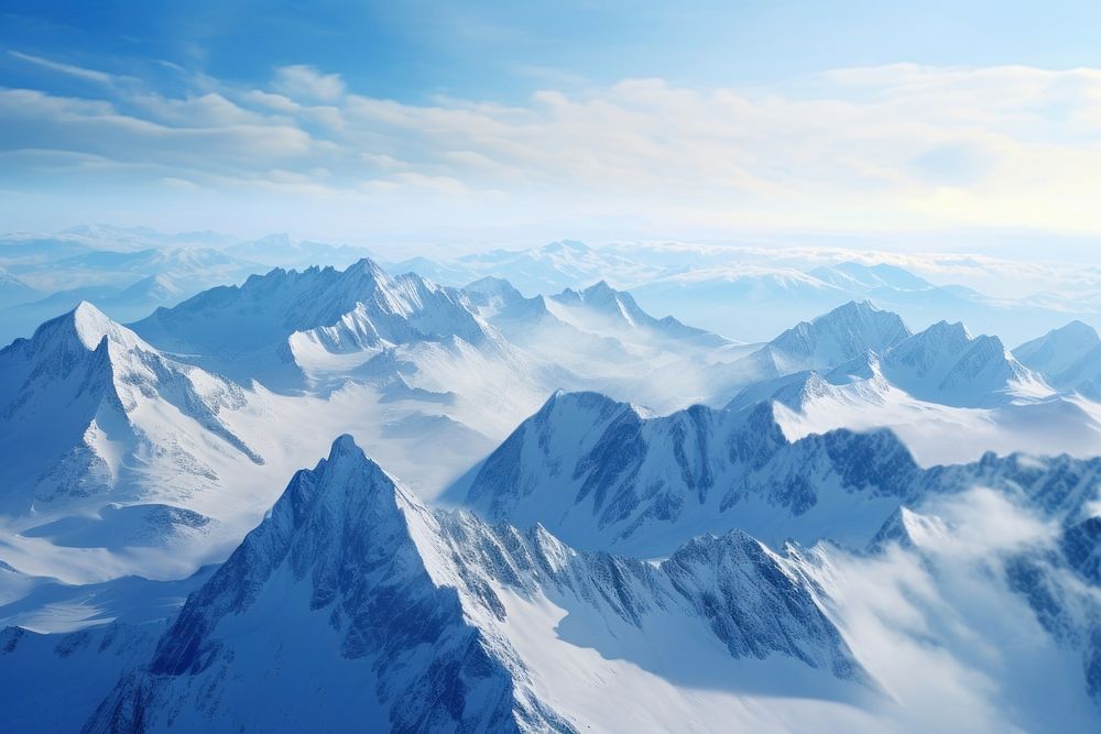 Alaskan mountains landscape panoramic outdoors. AI generated Image by rawpixel.