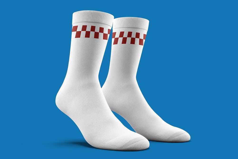 White ankle-high socks