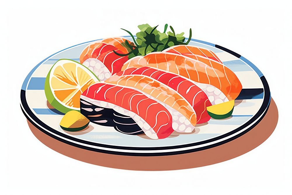 Sashimi sushi food meal. AI generated Image by rawpixel.