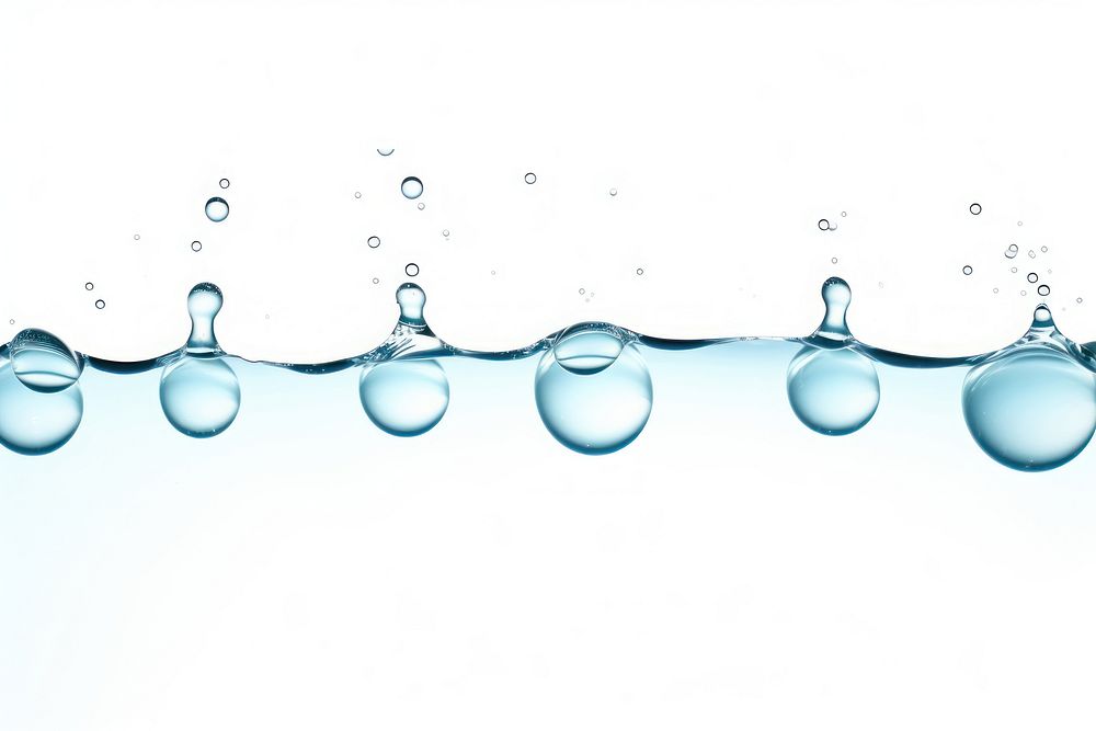 Water backgrounds droplet white background. AI generated Image by rawpixel.