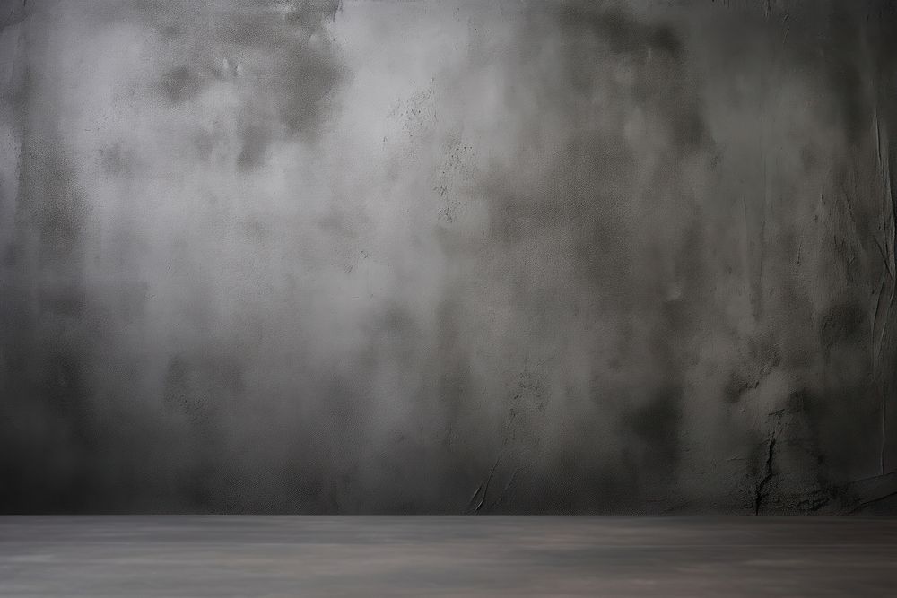 Dark black and gray abstract cement wall architecture backgrounds textured. AI generated Image by rawpixel.