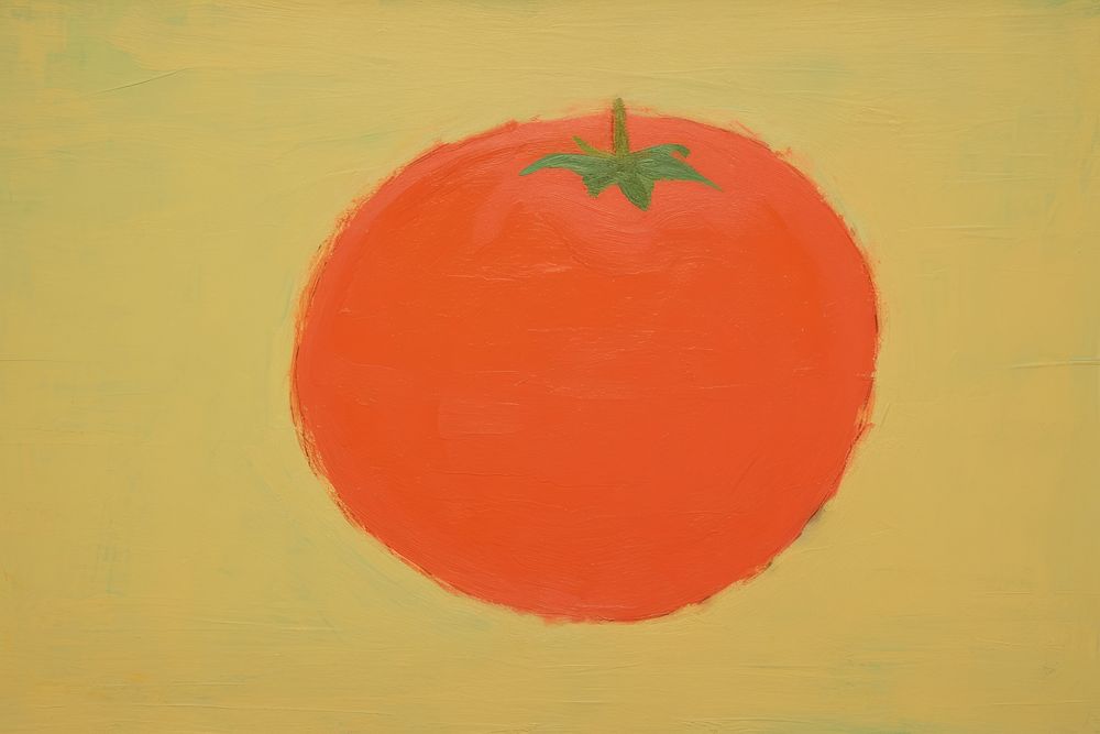 Tomato backgrounds painting plant. AI generated Image by rawpixel.