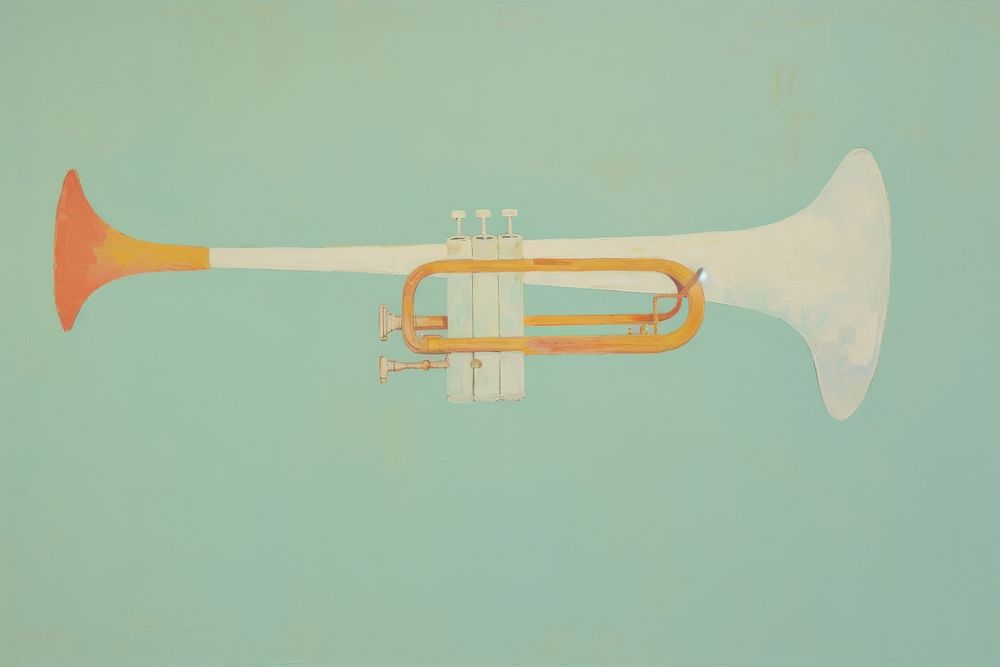 Trumpet horn performance euphonium. AI generated Image by rawpixel.