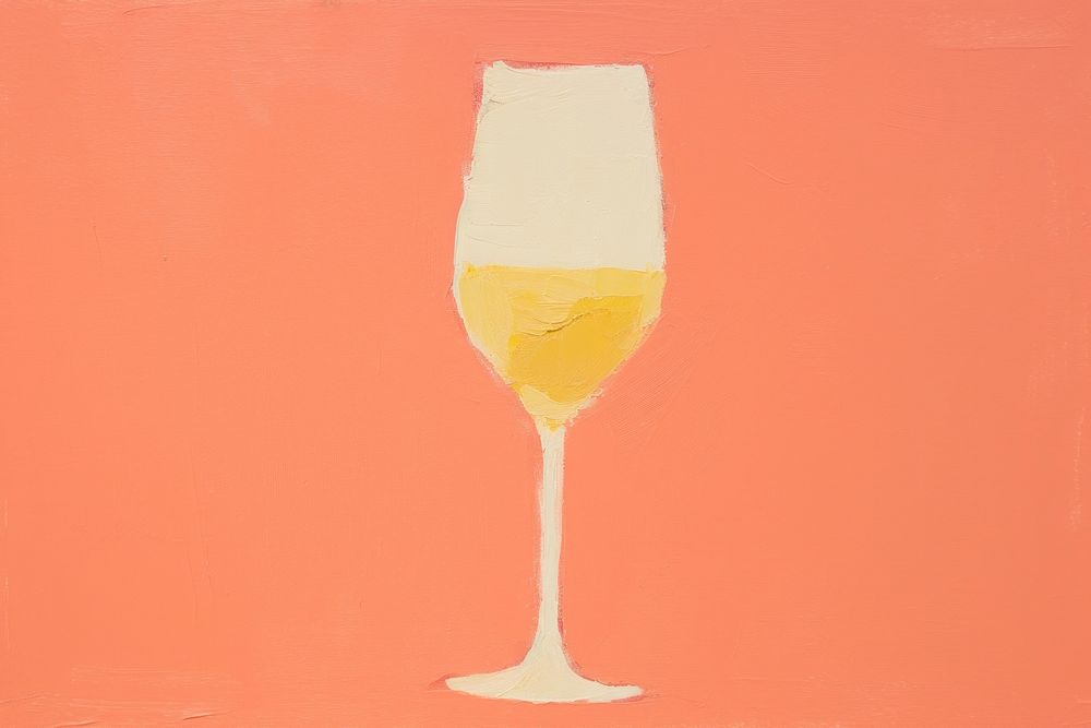 Wine glass toast painting drink refreshment. AI generated Image by rawpixel.