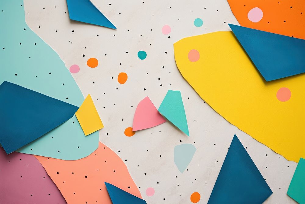Polka dots paper art backgrounds. AI generated Image by rawpixel.