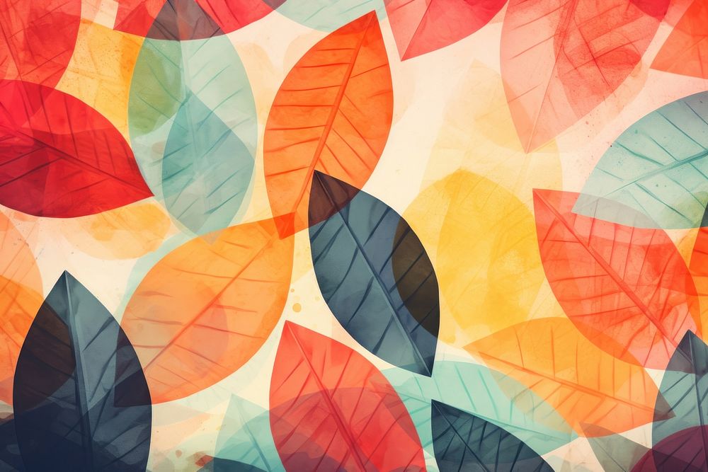 Leaves pattern backgrounds abstract. AI generated Image by rawpixel.