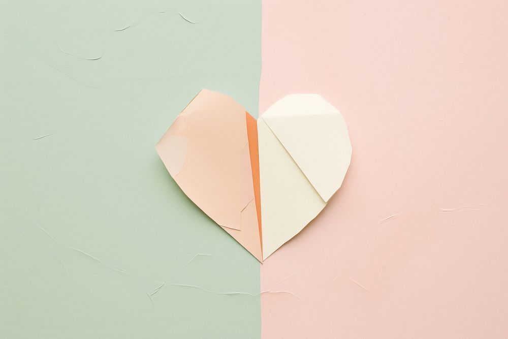 Heart with a beautyful flower backgrounds pattern paper. AI generated Image by rawpixel.