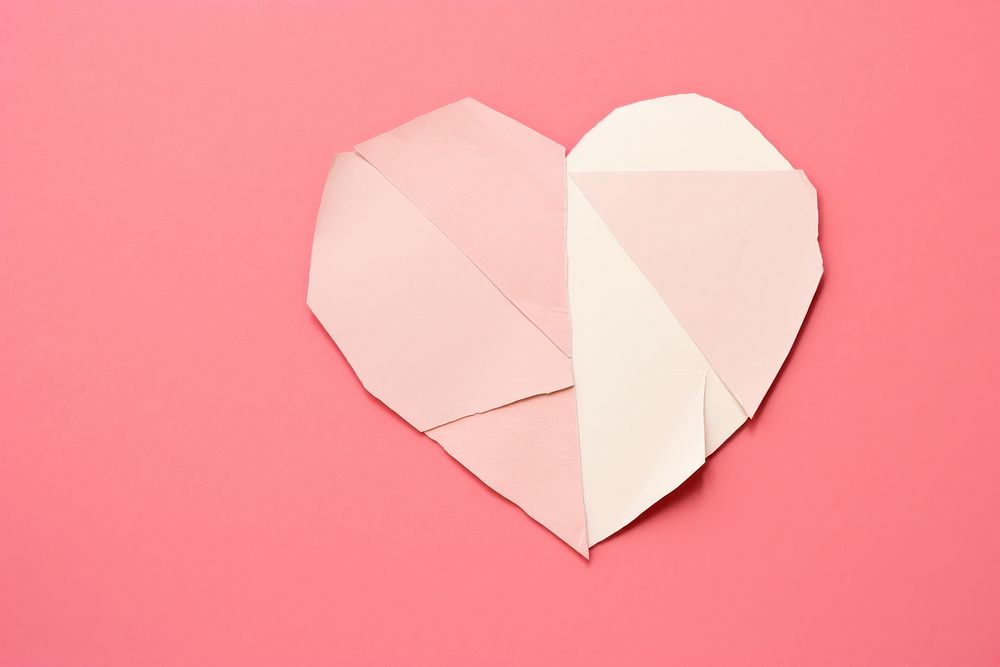 Paper pattern shape heart. AI generated Image by rawpixel.