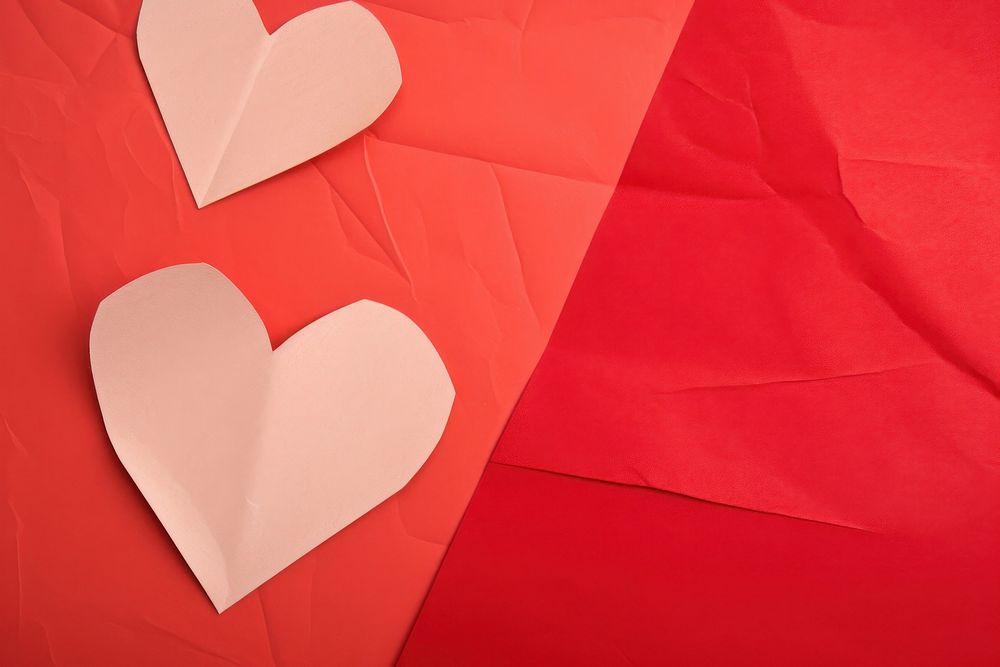 Heart backgrounds pattern paper. AI generated Image by rawpixel.