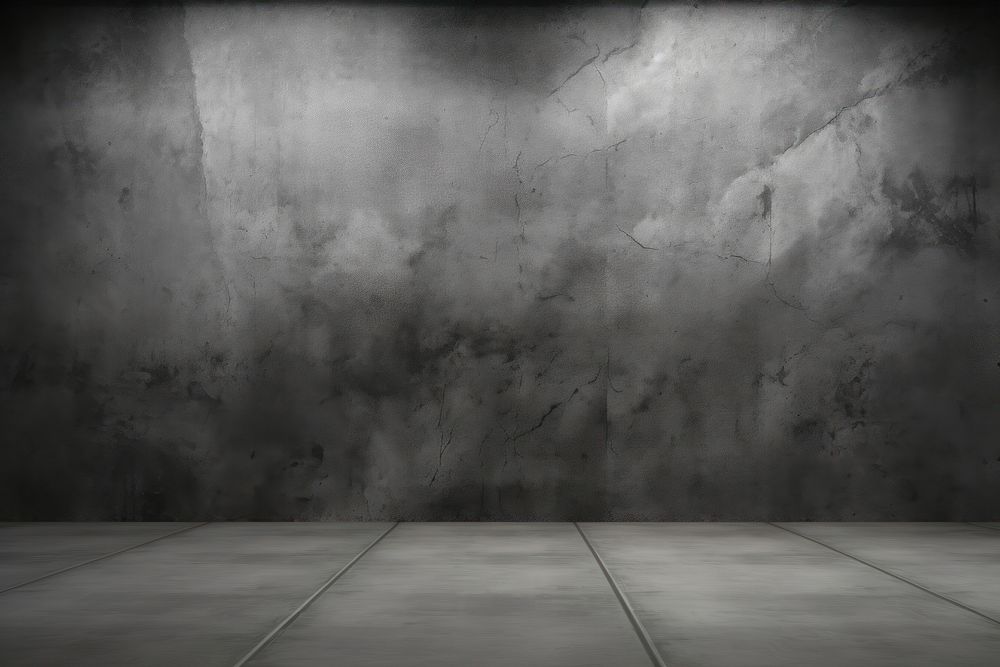 Dark black and gray abstract cement wal wall architecture backgrounds. AI generated Image by rawpixel.
