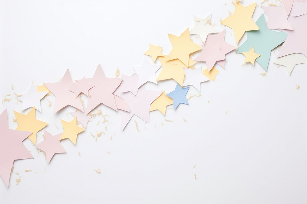Star pattern paper backgrounds confetti celebration. AI generated Image by rawpixel.