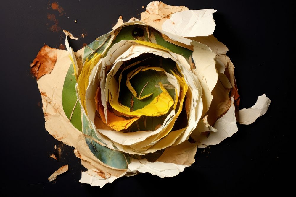 Pattern flower paper plant petal. AI generated Image by rawpixel.