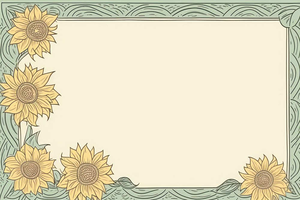 Sunflower backgrounds blackboard asterales. AI generated Image by rawpixel.