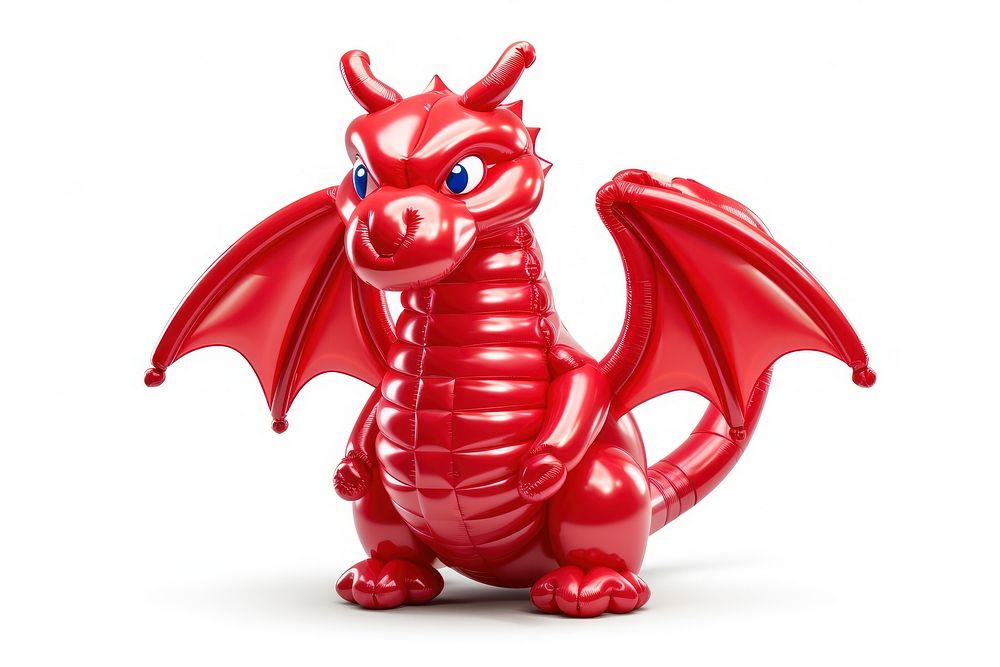 Dragon animal white background representation. AI generated Image by rawpixel.